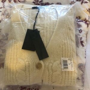 Jenni Kayne Ivory Cable Knit Cardigan